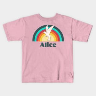 Alice - Vintage Faded Style Kids T-Shirt